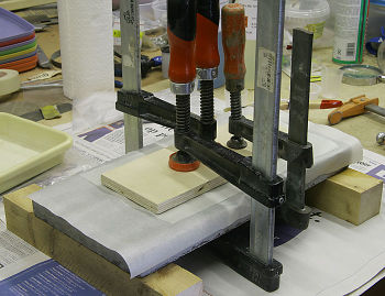 Ignatz Making Micarta Scale Material-11 clamp 02.jpg